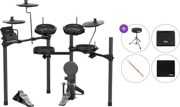 Електронна барабанна установка Nux DM-110 Premium SET Black Електронна барабанна установка - 1