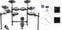 Electronic Drumkit Nux DM-310 Premium SET Black Electronic Drumkit