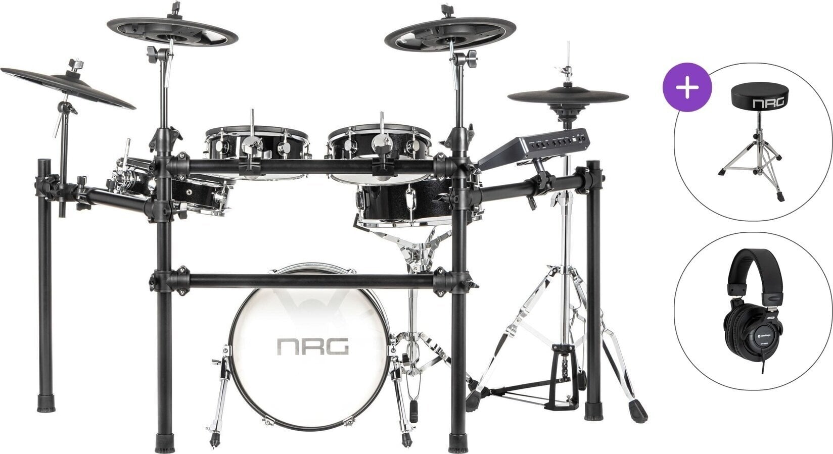 Електронна барабанна установка NRG EDK-600 Performance Kit Basic SET Black Електронна барабанна установка