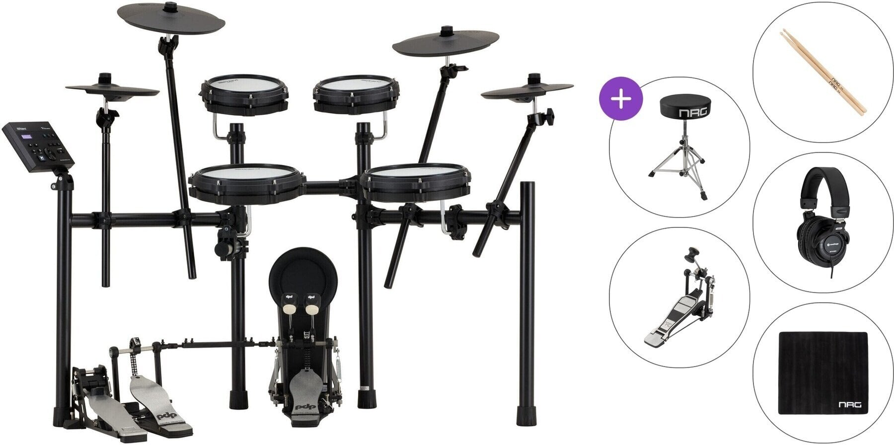 Electronic Drumkit Roland TD-07KV2 Standard SET Black Electronic Drumkit