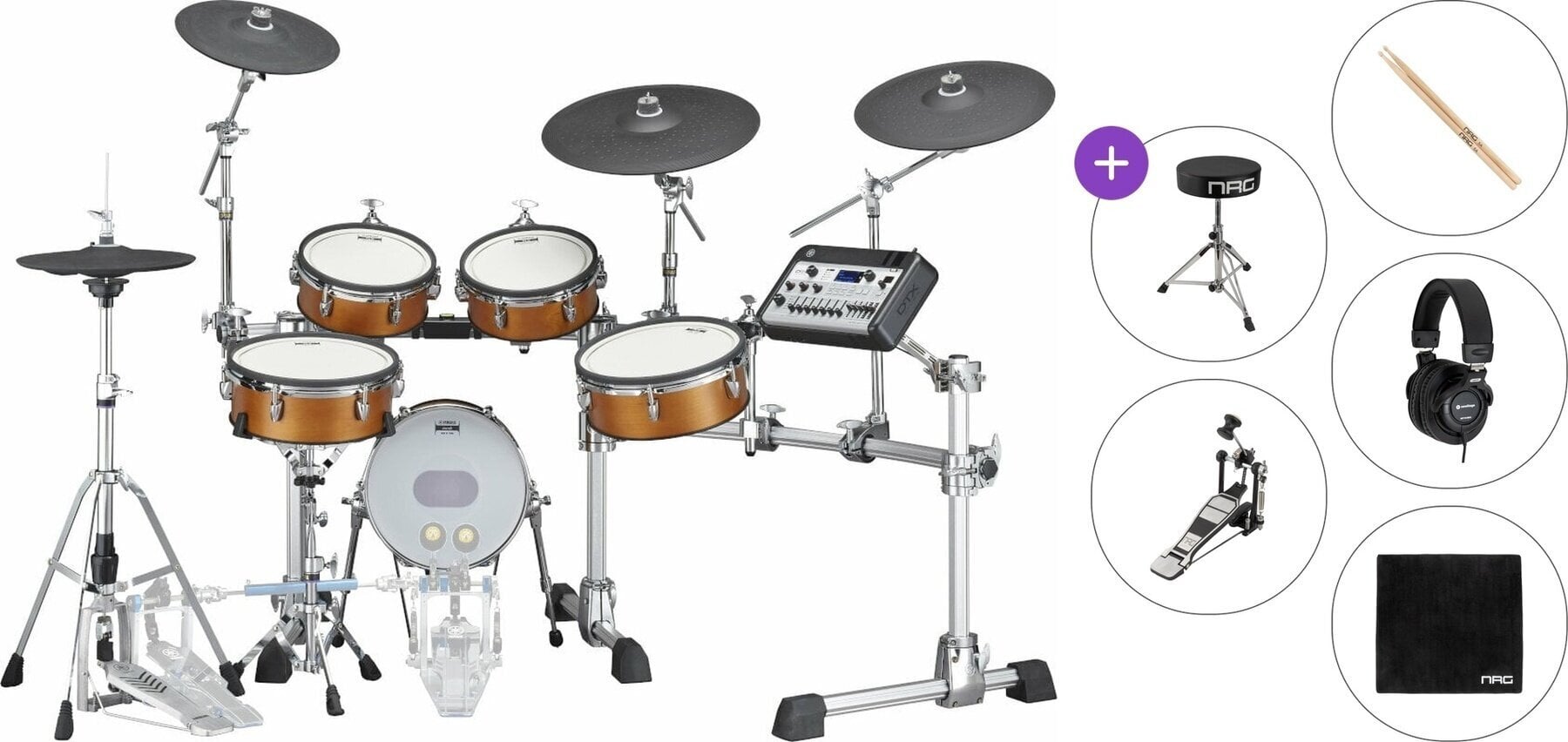 Електронна барабанна установка Yamaha DTX10K-X Standard SET Real Wood Електронна барабанна установка