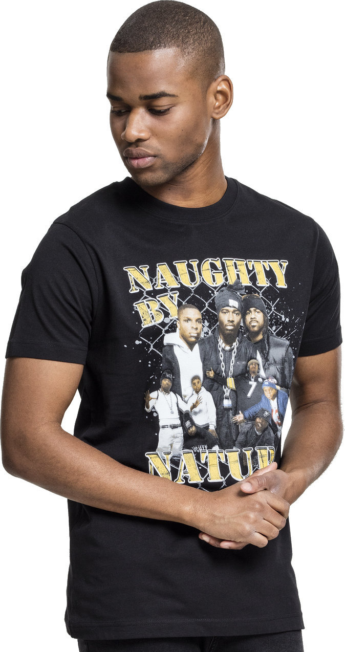 Camiseta de manga corta Naughty by Nature Camiseta de manga corta 90s Negro L