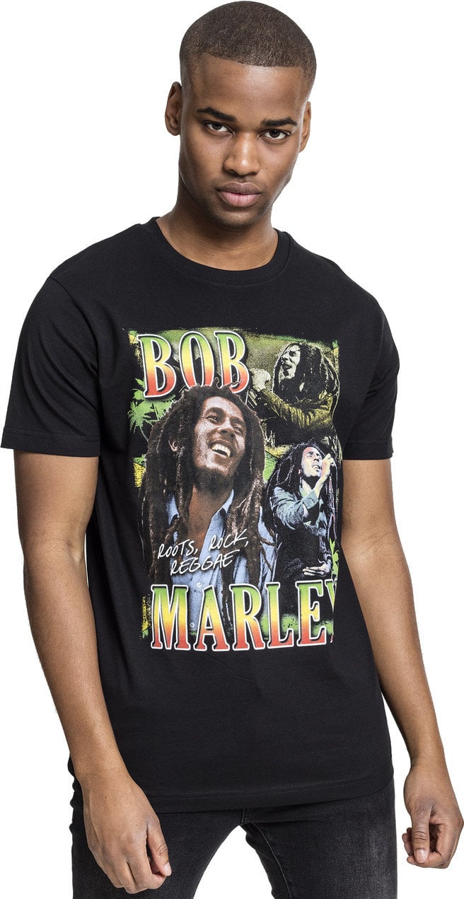 Skjorte Bob Marley Skjorte Roots Unisex Black XS