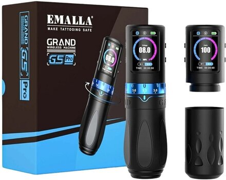 Draadloze tattoomachines Emalla Grand G5 Pro Draadloze tattoomachine 2,4–4,2 mm Black - 1
