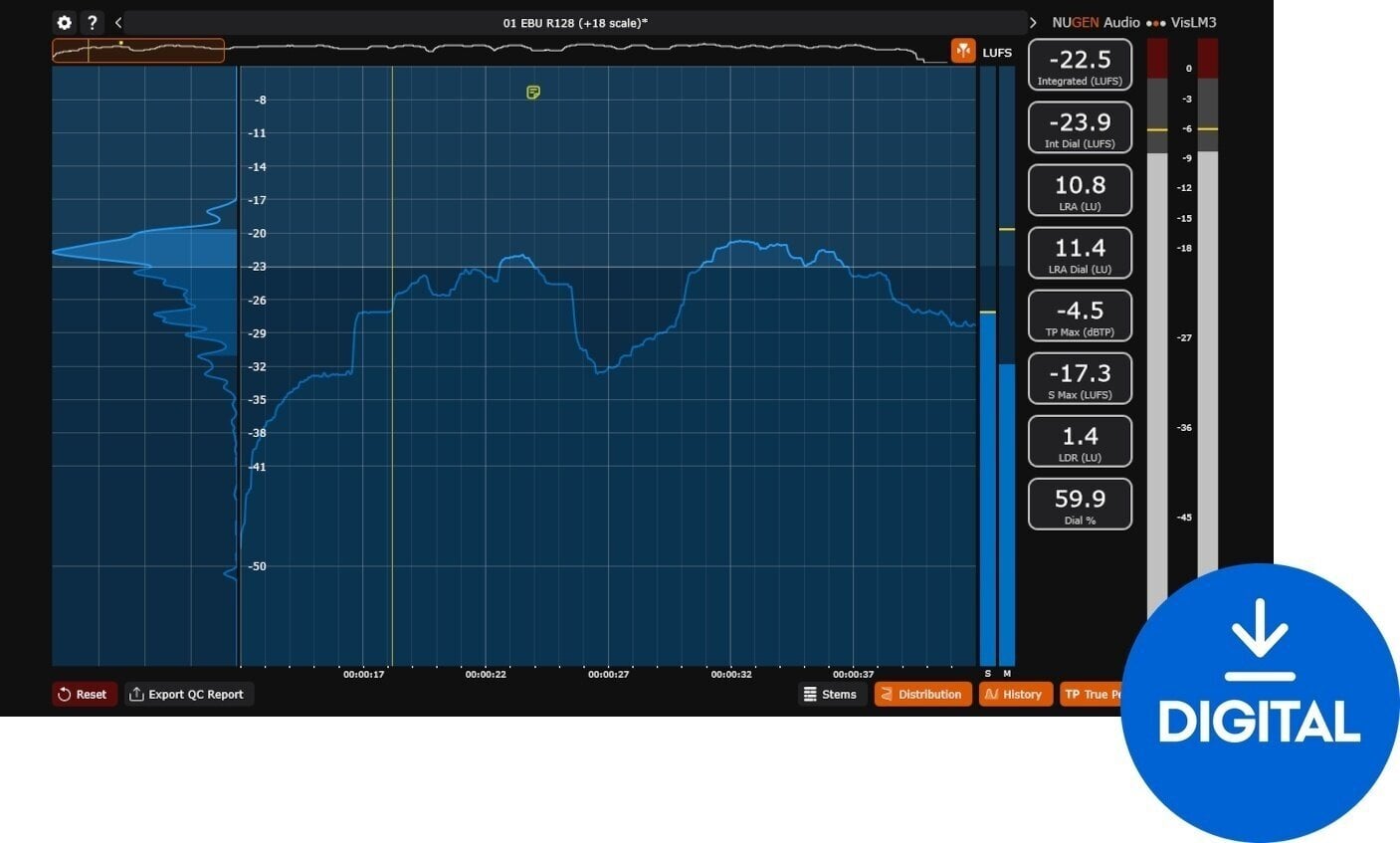 Software Plug-In FX Processor Nugen Audio VisLM 3 (Digital product)