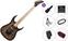 Electric guitar Pasadena CL103 Premium SET Dark Transparent Brown Electric guitar