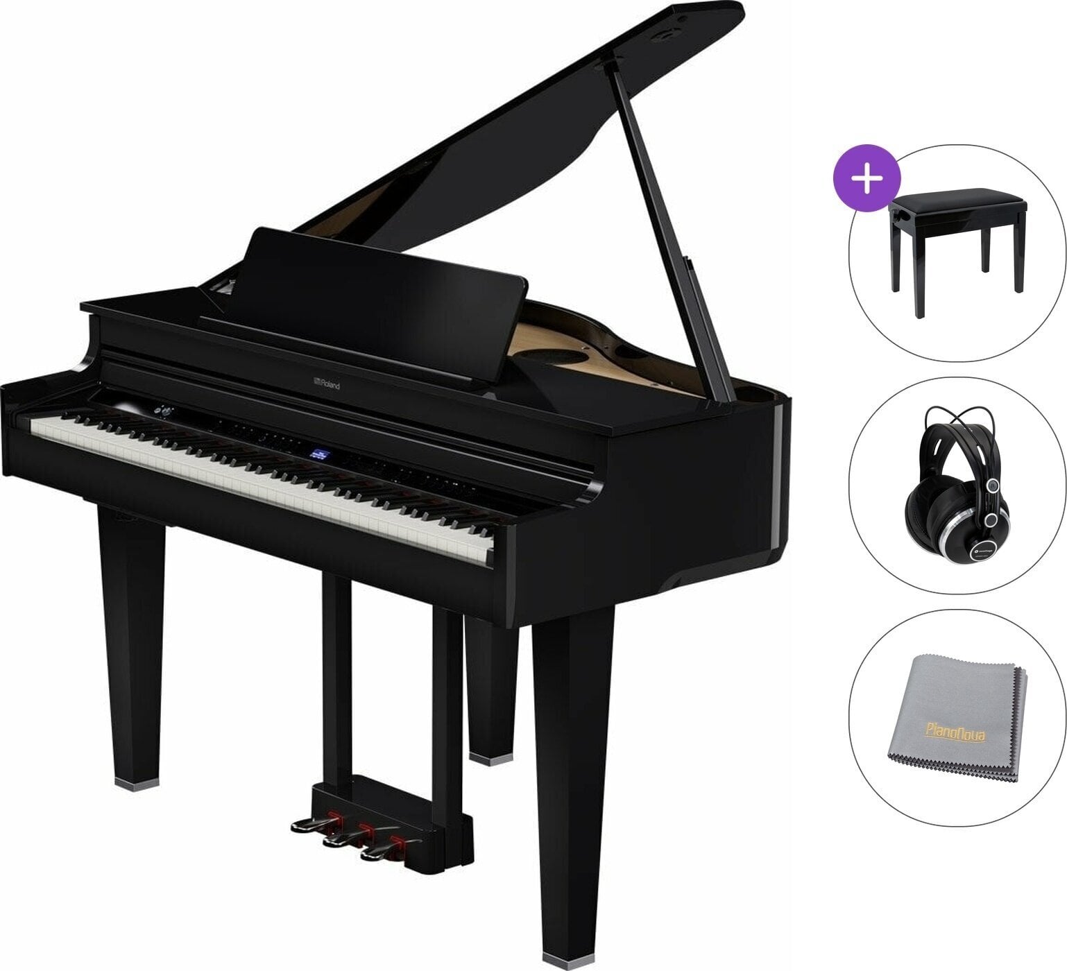 Дигитален роял Roland GP-6 Standard SET Дигитален роял Polished Ebony