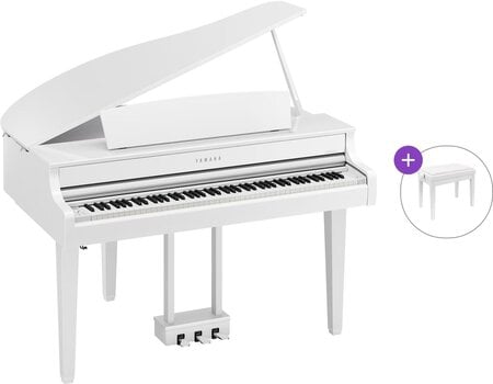Digitální grand piano Yamaha CLP-865GPWH Basic SET Digitální grand piano Polished White - 1