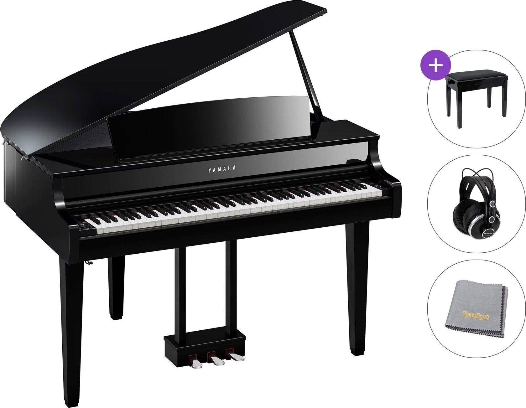 Digitálne grand piano Yamaha CLP-865GP Standard SET Digitálne grand piano Polished Ebony