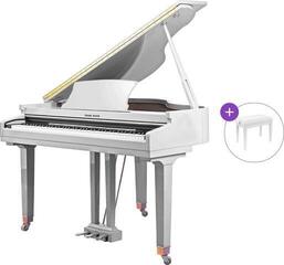 Piano de cola grand digital Pearl River GP 1100 Basic SET Piano de cola grand digital White