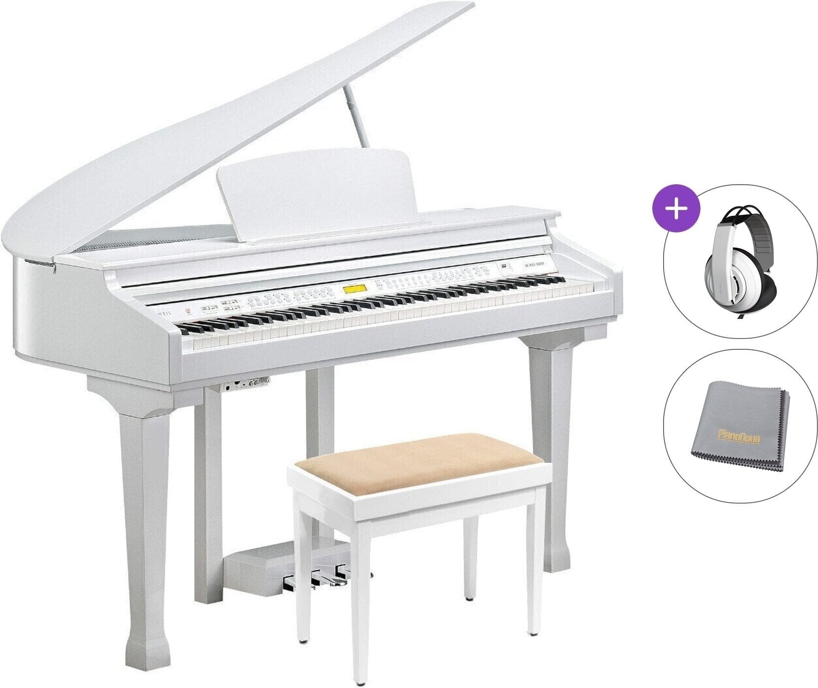 Цифровий рояль Kurzweil KAG100 Standard SET Цифровий рояль Polished White