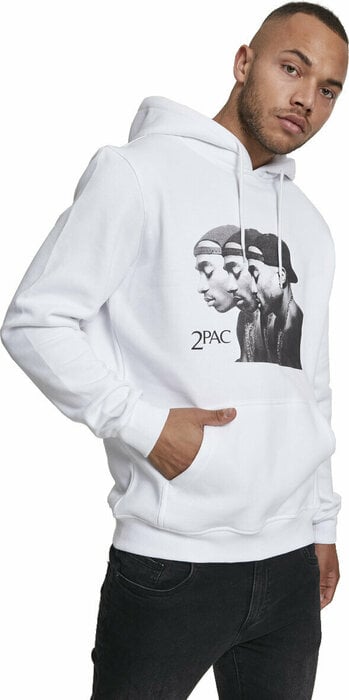 2Pac Hoodie Faces White L