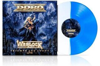 Vinyl Record Doro - Triumph And Agony - Live (Reissue) (Limited Edition) (Gatefold) (Blue with White Split Coloured) (LP)