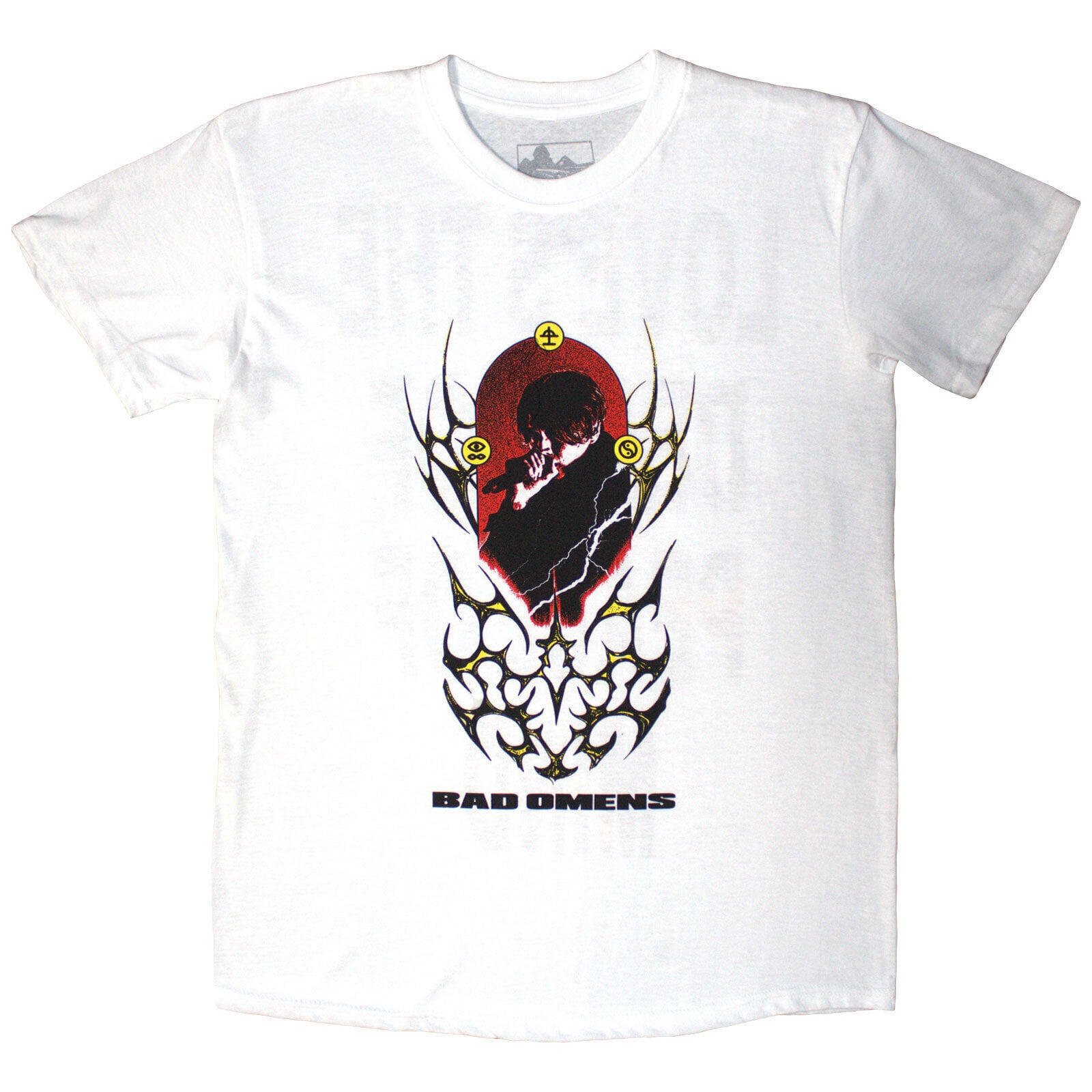 T-shirt Bad Omens The Death Of Peace Of Mind (Back Print) T-shirt de manga curta White M