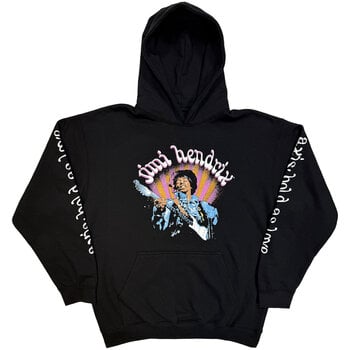 Hoodie Jimi Hendrix Axis (Sleeve Print) Black 2XL Hoodie - 1