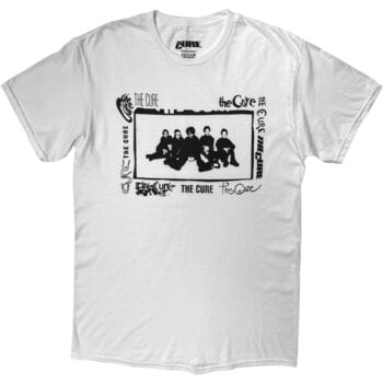 Ing The Cure Mono Group Photo Rövid ujjú póló White 2XL - 1