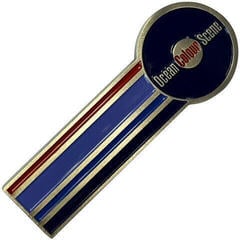 Magnet Ocean Colour Scene Circle Logo & Stripes Magnet