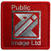 Patch / Badge Public Image Ltd Brushed Steel Logo & Text Sew-On Patch