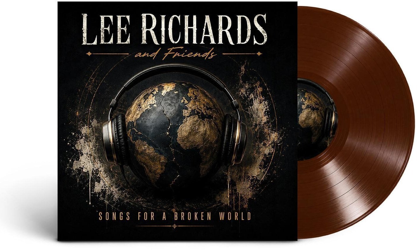 Вінілові платівки Lee Richards and Friends - Songs For A Broken World (Limited Edition) (Brown Coloured) (LP)