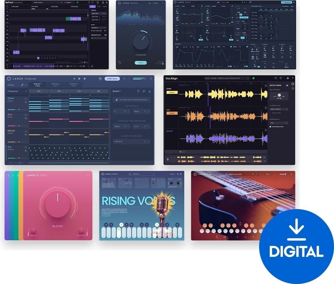 Procesador de efectos de complemento de software LANDR Super Bundle 2 (Producto digital)