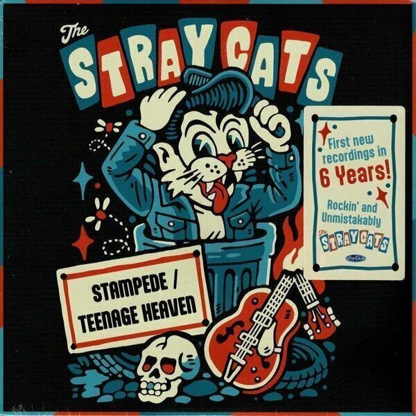 LP plošča Stray Cats - Stampede / Teenage Heaven (Blue Coloured) (7" SP)