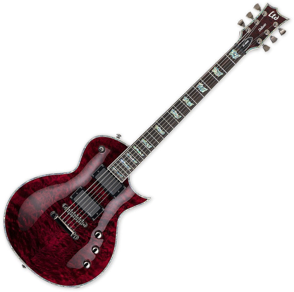 Guitare électrique ESP LTD EC1000QM SeeThru Black Cherry