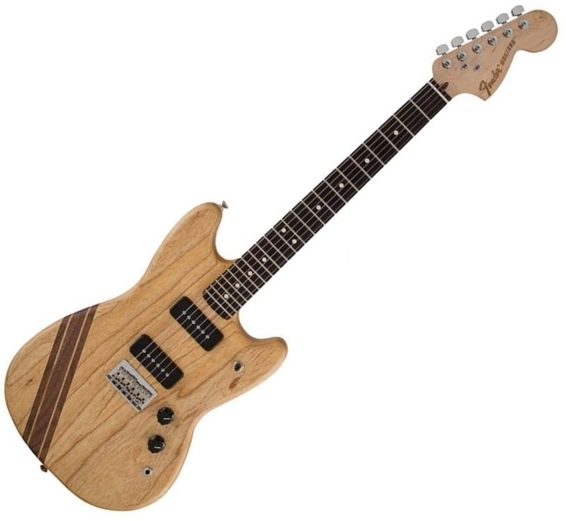 Elektrische gitaar Fender American Shortboard Mustang Limited Edition, Natural Ash