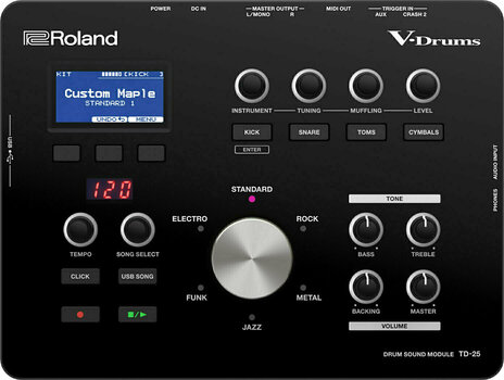 Sähkörummun äänimoduuli Roland TD-25 Drum Sound Module - 1