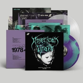 LP deska Various Artists - American Grave: Gothic Punk & Death Rock USA (Limited Edition) (Indie Exclusive) (Purple/Mint Inkspot Coloured) (2 LP) - 1