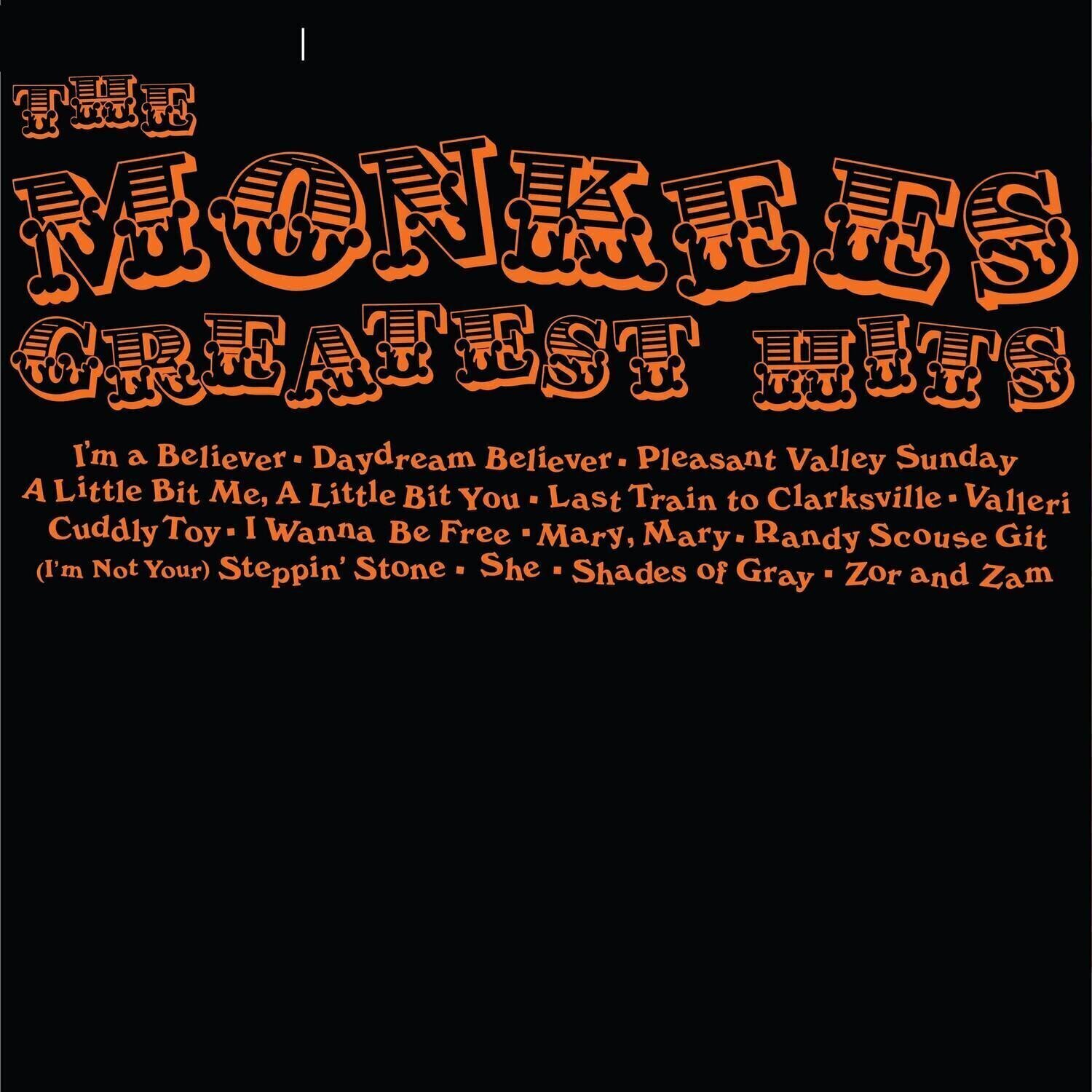 Disco in vinile The Monkees - Greatest Hits (Limited Edition) (Orange Halloween Hand-Pour Swirl Coloured) (LP)