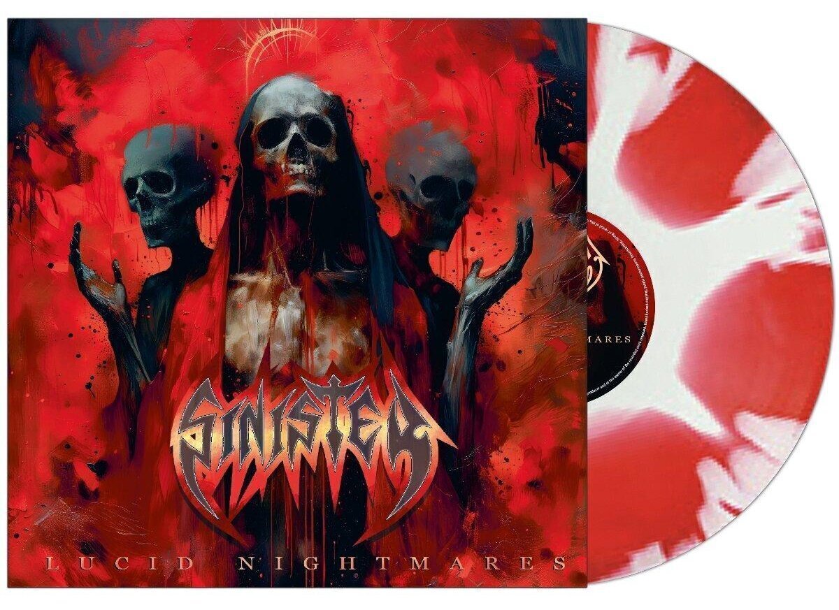 Vinyl Record Sinister - Lucid Nightmares (Sunburst White/Red Coloured) (LP)