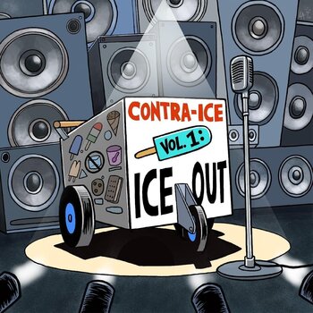 Disco in vinile Various Artists - Contra-ICE Vol. 1: ICE Out (Limited Edition) (Indie Exclusive) (Orange/Blue Coloured) (2 LP) - 1