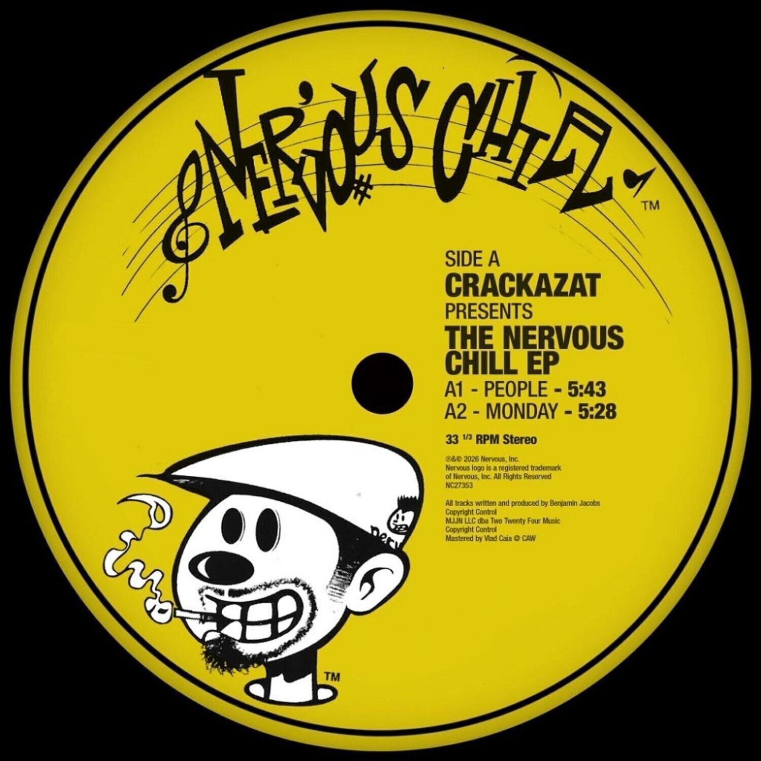 Vinyl Record Crackazat - The Nervous Chill EP (12" EP)