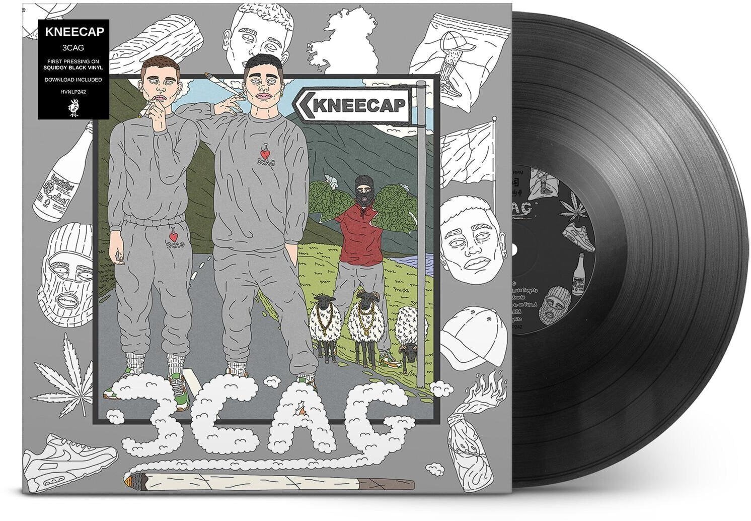 Vinyl Record Kneecap - 3Cag (LP)