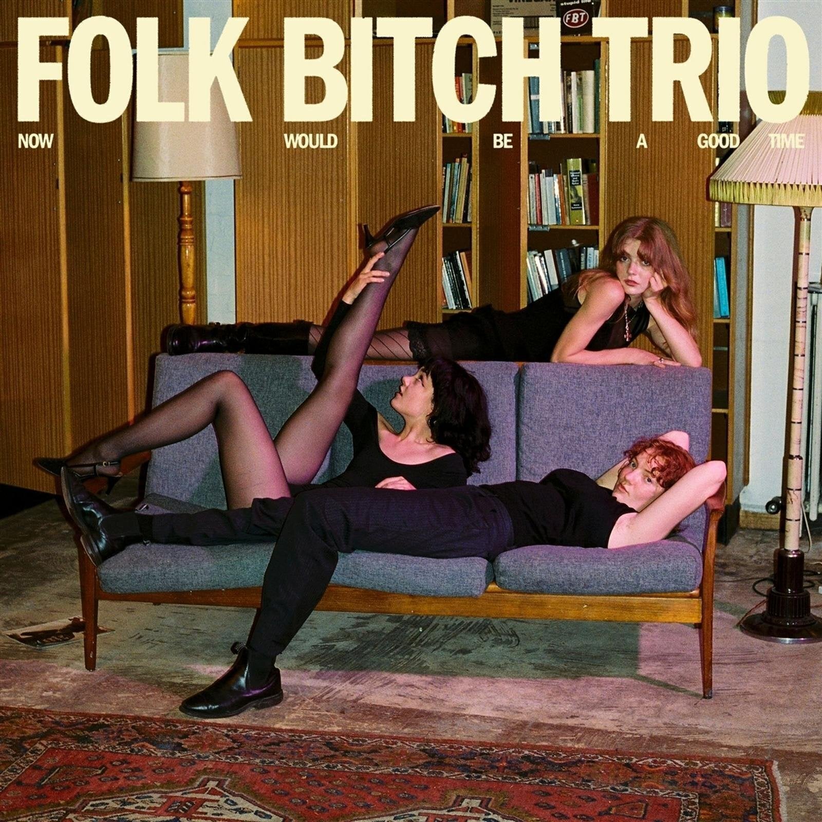 Disc de vinil Folk Bitch Trio - Now Would Be A Good Time (Blue Coloured) (LP)