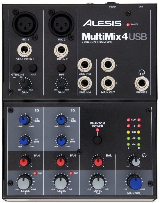 Table de mixage analogique Alesis MULTIMIX 4 USB