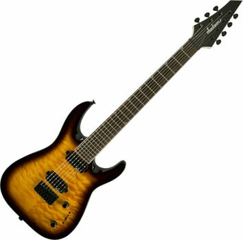 7-string Electric Guitar Jackson JS32-7Q Dinky IL Tobacco Burst - 1