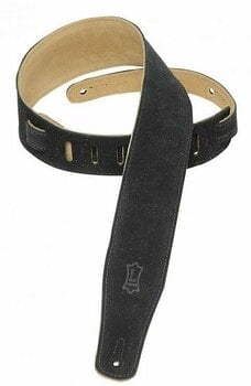 Leather guitar strap Levys MS26 Leather guitar strap Black - 1