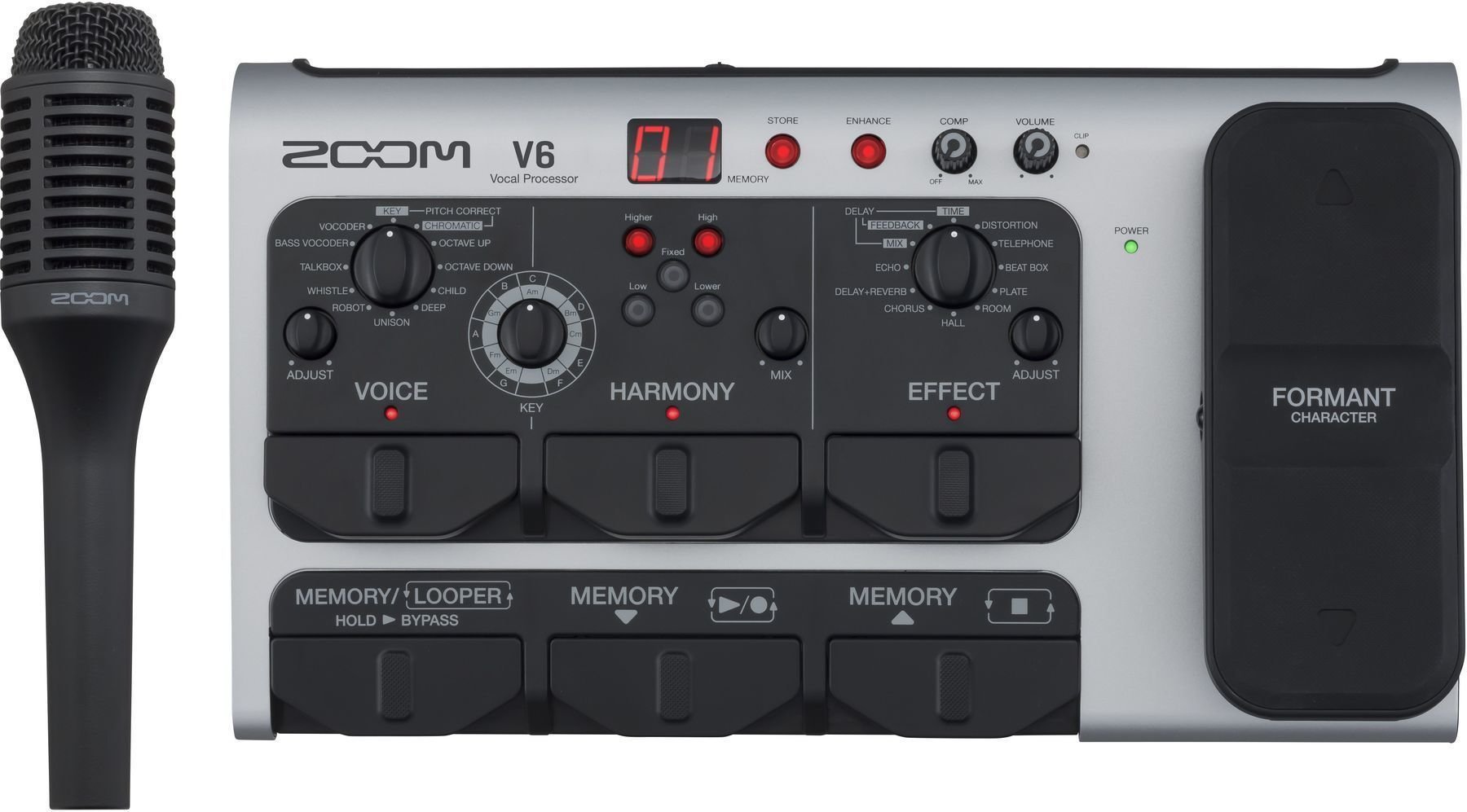 Vocal Effekt Prozessor Zoom V6