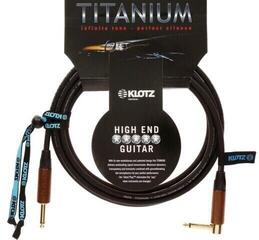 Nástrojový kábel Klotz TIW0450PR Titanium Walnut 4,5 m Rovný - Zalomený Nástrojový kábel