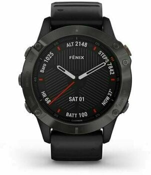 Smart Ρολόι Garmin fenix 6 Sapphire/Carbon Gray DLC/Black - 1