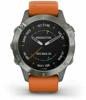 Smartwatch Garmin fenix 6 Sapphire/Titanium/Orange - 1
