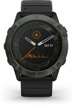 Смарт часовници Garmin fenix 6X Pro Solar/Titanium Carbon Gray DLC/Black - 1