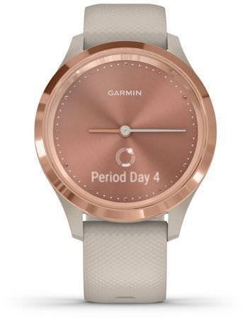 Smart hodinky Garmin vivomove 3S Light Sand/Rose Gold Silicone