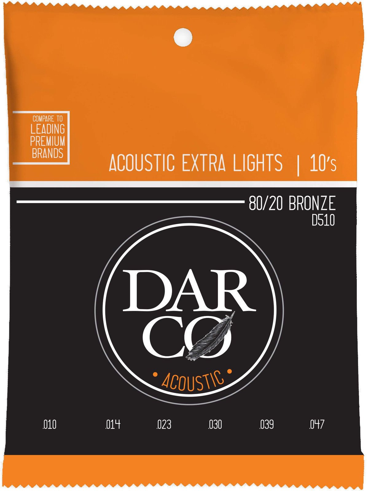 Žice za akustičnu gitaru Darco 80/20 Bronze Extra