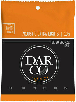 Cordes de guitares acoustiques Darco 80/20 Bronze Extra - 1