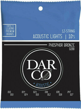 Akusztikus gitárhúrok Darco 92/8 Phosphor Bronze 12 - 1
