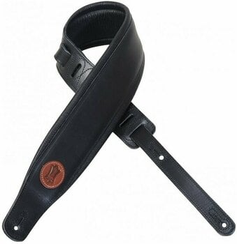 Leather guitar strap Levys MSS1 Leather guitar strap Black - 1