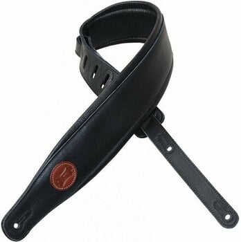 Leather guitar strap Levys MSS2 Leather guitar strap Black - 1