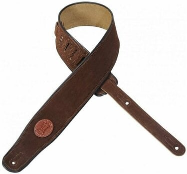 Leather guitar strap Levys MSS3 Leather guitar strap Brown - 1